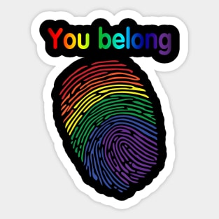 You Belong Sticker